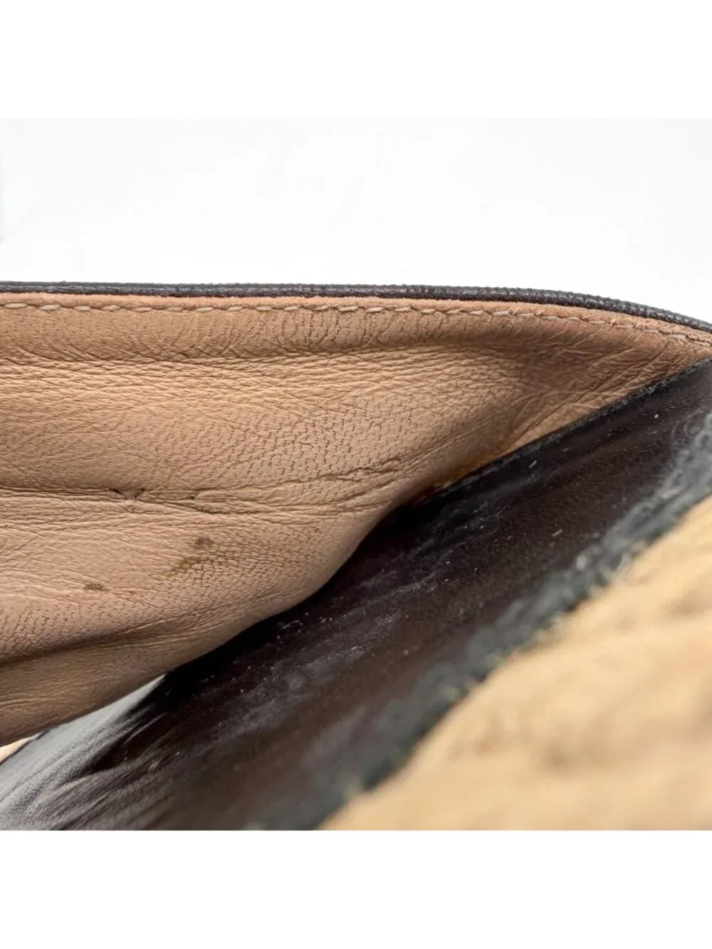 Chanel CC Flat Espadrille Mule Slide Sandals Black Leather Size 38 US 7-7.5 - Picture 15 of 15